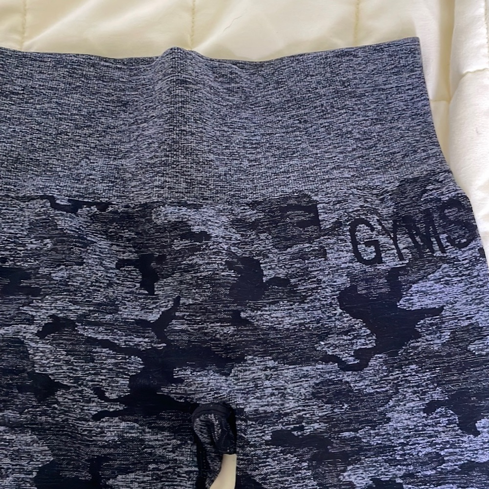 GYMSHARK Camo Seamless in black